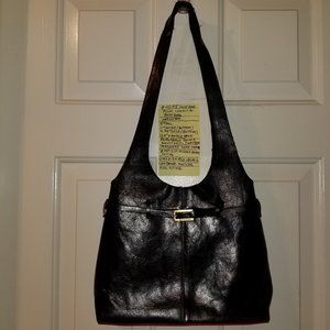 🔻REDUCED❣ 4055 Preowned Francesco Biasia Black Leather Purse